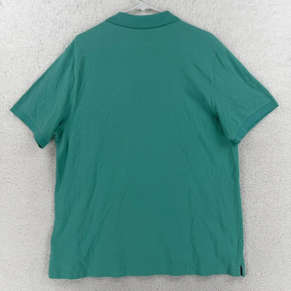 Vineyard Vines Polo Shirt Mens Large‎ Green Cotton Pique Whale Logo Casual Knit